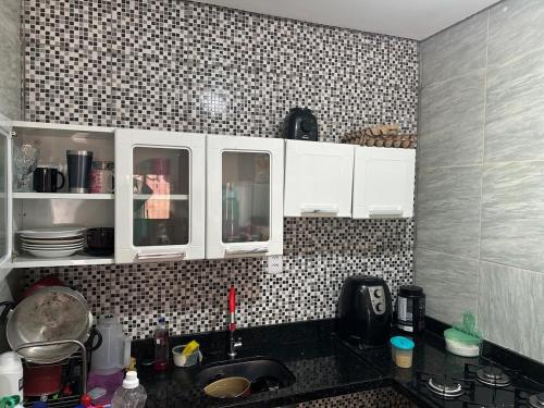 Nhà bếp/bếp nhỏ tại Casa com dois quartos no bairro Aliança com Deus