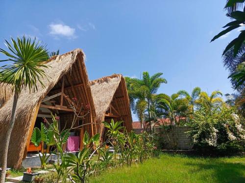 En have udenfor Ngalung inn bungalow