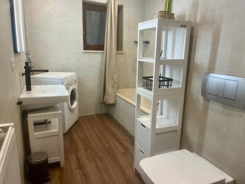 Et badeværelse på Gemütliche Wohnung mit Neckarblick