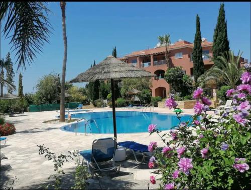 Hồ bơi trong/gần Large apartment in an idyllic complex, ocean view