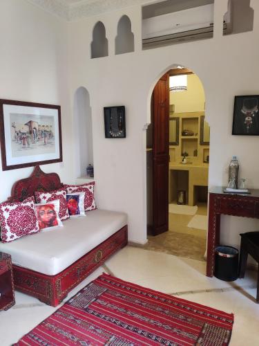 Krevet ili kreveti u jedinici u objektu Riad Nirvana