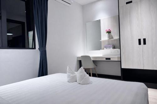 Llit o llits en una habitació de Vetro 11 Studio