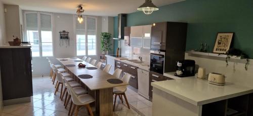 Køkken eller tekøkken på Le Gîte des Travailleurs