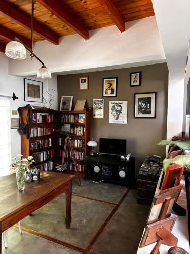 Biblioteket i den private indkvartering