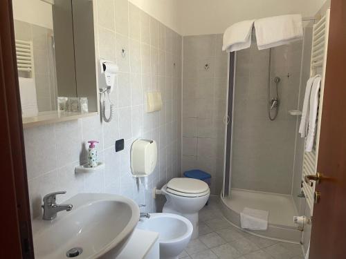 Phòng tắm tại Agriturismo Castello