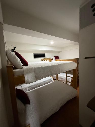 two bunk beds in a room withthritisthritisthritisthritisthritisthritisthritisthritisthritis at Ayenda Marana in Manizales