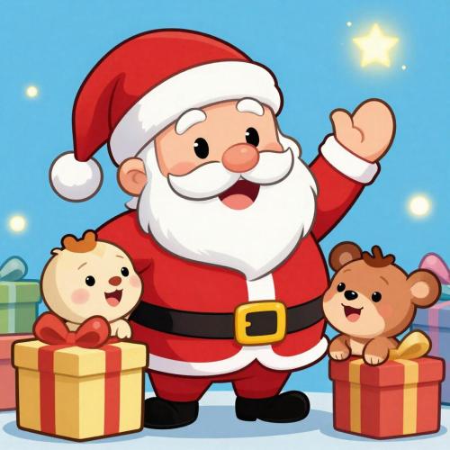 a christmas santa claus with gifts at casa lontana in Borgofranco dʼIvrea