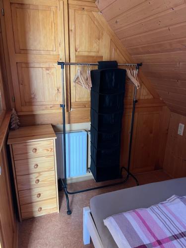 En eller flere senge i et værelse på Ferienwohnung im Herzen Tribergs