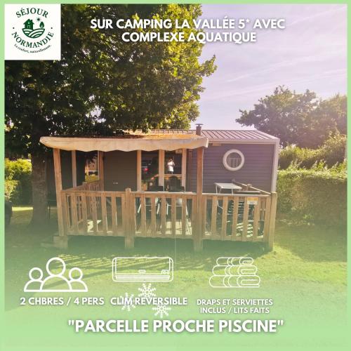 H147-Mobilhome cosy 2 chambres 4 personnes camping 5 étoiles
