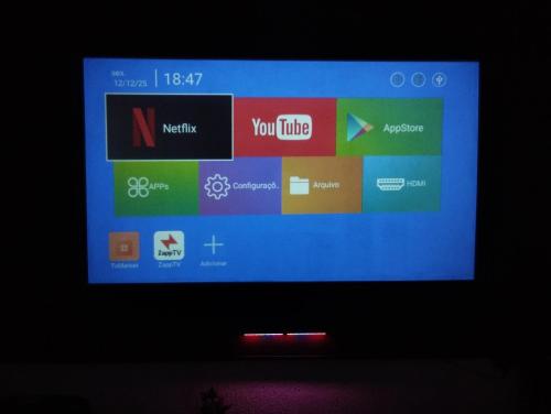 Een TV en/of entertainmentcenter bij Studio na praia
