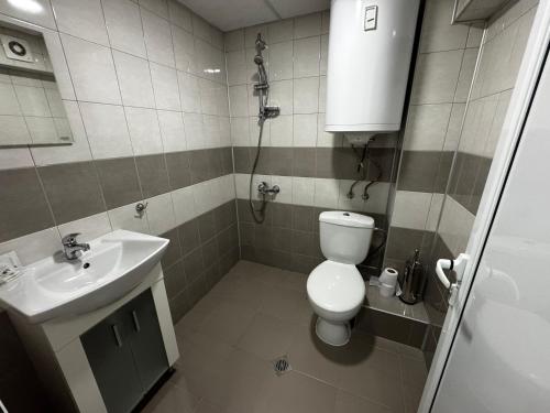 Et badeværelse på Dunav Apart