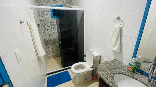 Phòng tắm tại Vale das Rainhas