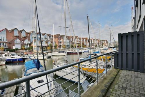 a bunch of boats are docked in a marina at City Marina, CM22a in Cuxhaven