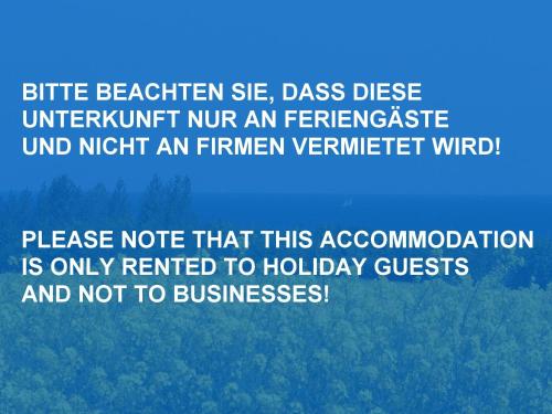 a screenshot of a screen with a blue background at Am Hang - ABC163 - nur Feriengäste! in Pinnow
