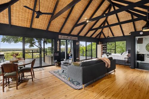 Posezení v ubytování Green Buddha