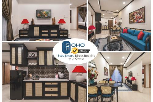 Et opholdsområde på SAIGON HOMEY - SOHO RESIDENCE - Official Comfort in the Heart of District 1