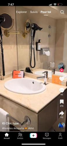 Et badeværelse på Hotel kssar