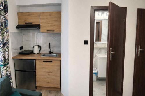 Kuchyň nebo kuchyňský kout v ubytování Apartamenty WIKTORIA morska18