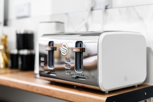 Køkken eller tekøkken på Spacious Apartment near Edgbaston