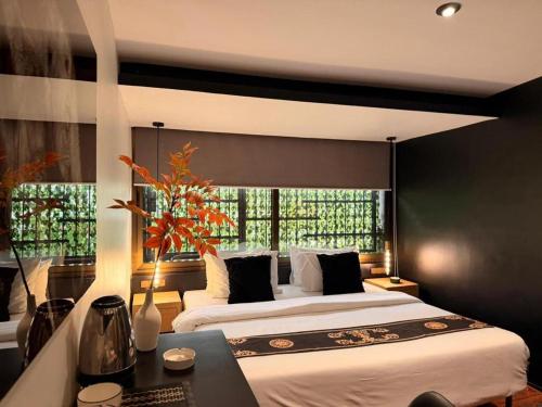 Krevet ili kreveti u jedinici u okviru objekta La Villa Rossa