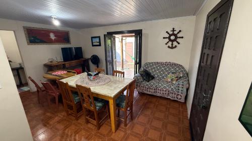 Khu vực ghế ngồi tại Casa praia Itapeva, Torres