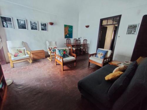 Posezení v ubytování Casa Terra & Cal