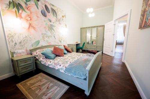 En eller flere senge i et værelse på Zakątek Żywiecki