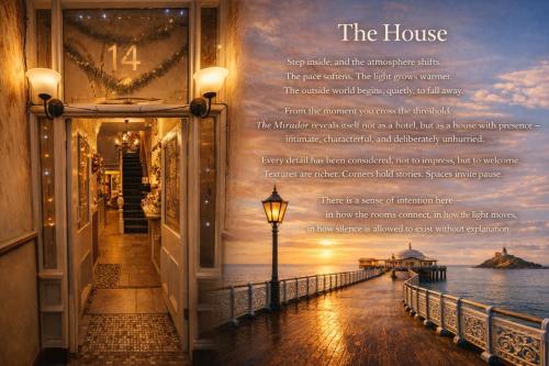 een gedicht over een huis met uitzicht op de oceaan bij The Mirador Boutique Town House in Swansea