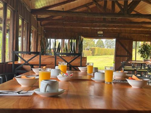 Možnosti snídaně pro hosty v ubytování Rancho Amalia