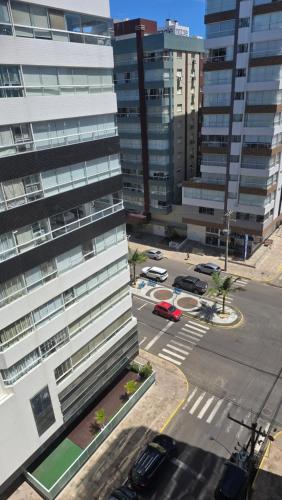 an aerial view of a city with tall buildings at Dona Iva in Capão da Canoa