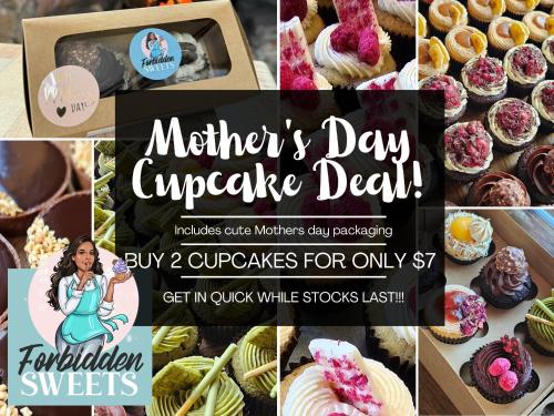 eine Fotocollage von Cupcakes und Desserts in der Unterkunft Tullah Lakeside Lodge in Tullah