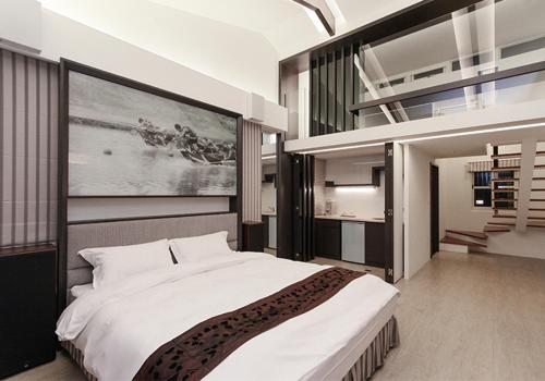 Giường trong phòng chung tại Frontenac IIan