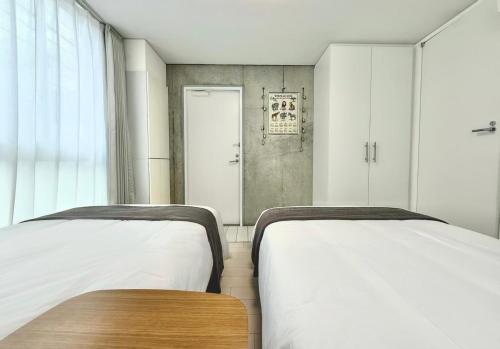 101Room,7-minute walk from Uguisudani Station located on the 1nd floor of an apartment-style building Twin room No elevator