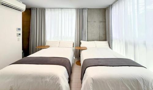 301Room,7-minute walk from Uguisudani Station located on the 3nd floor of an apartment-style building Twin room No elevator