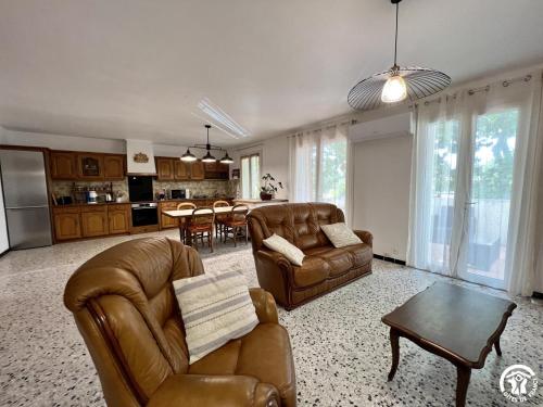 Posezení v ubytování Les cigales