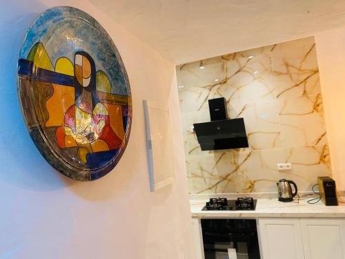 Nhà bếp/bếp nhỏ tại Villa by the Oualidia Lagoon