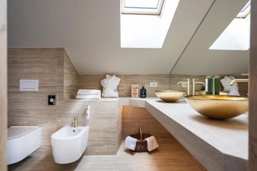 Koupelna v ubytování Alp Wellness Sport Hotel Panorama