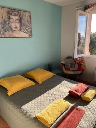 Chambre lit double hauteurs de Toulon