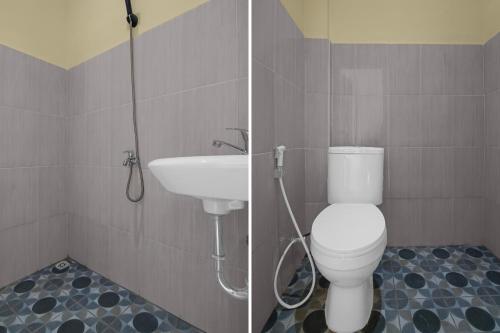 Et badeværelse på Capital O 95046 Gefa Sleep N Go