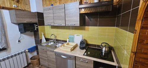 Køkken eller tekøkken på Gazdówka "Pod Pstrągiem"