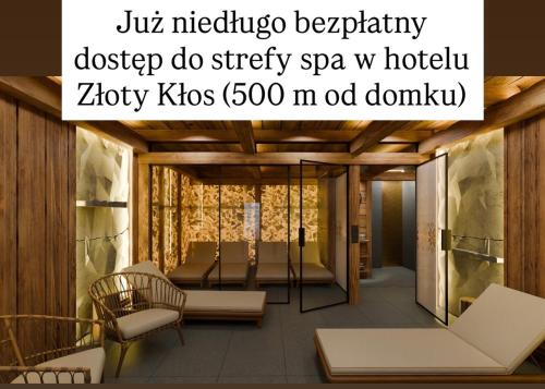 een weergave van een wachtkamer in een gebouw bij Domek w Halpusie in Łapsze Niżne