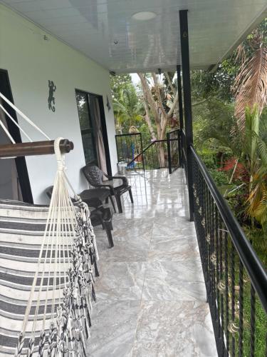 Een balkon of terras bij Finca San Jerónimo