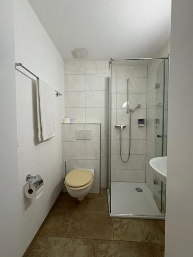 Et badeværelse på Landgasthof zum Zimmermann