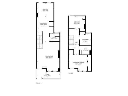 a floor plan of a house at NoMA 3BR Townhome - UnionMarket H St Streetcar in Washington, D.C.