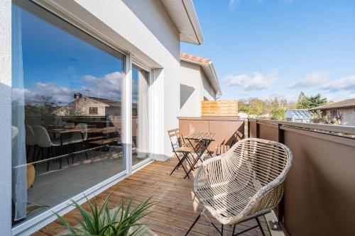 T3 cosy rénové – calme & proche centre Bruguières