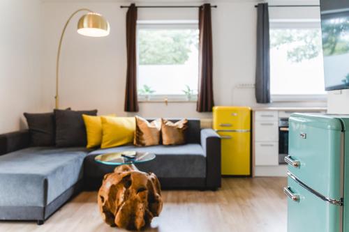 Et opholdsområde på YAYstay - "Lux" I 65m2 I Bahnhof I Balkon I TV I Kaffee I Waschmaschine I Trockner