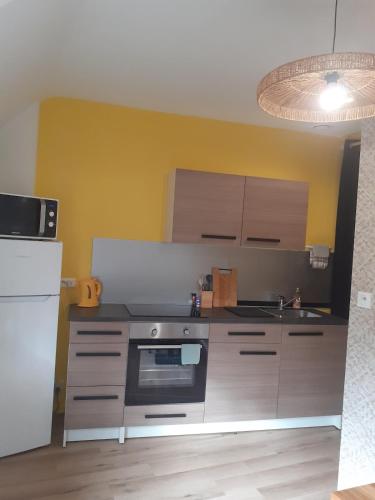 Kuchyň nebo kuchyňský kout v ubytování Le Ty Breizh