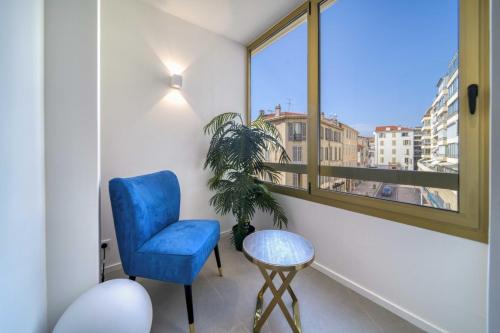 REF 1295 - Cannes Croisette - Sea view apartment for rent