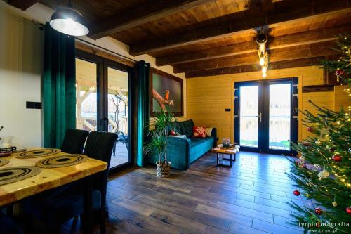 Et opholdsområde på Łowisko Źródła Chatka Zimorodka