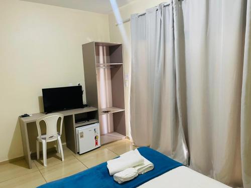 TV/trung tâm giải trí tại Pousada Reflexo das Águas